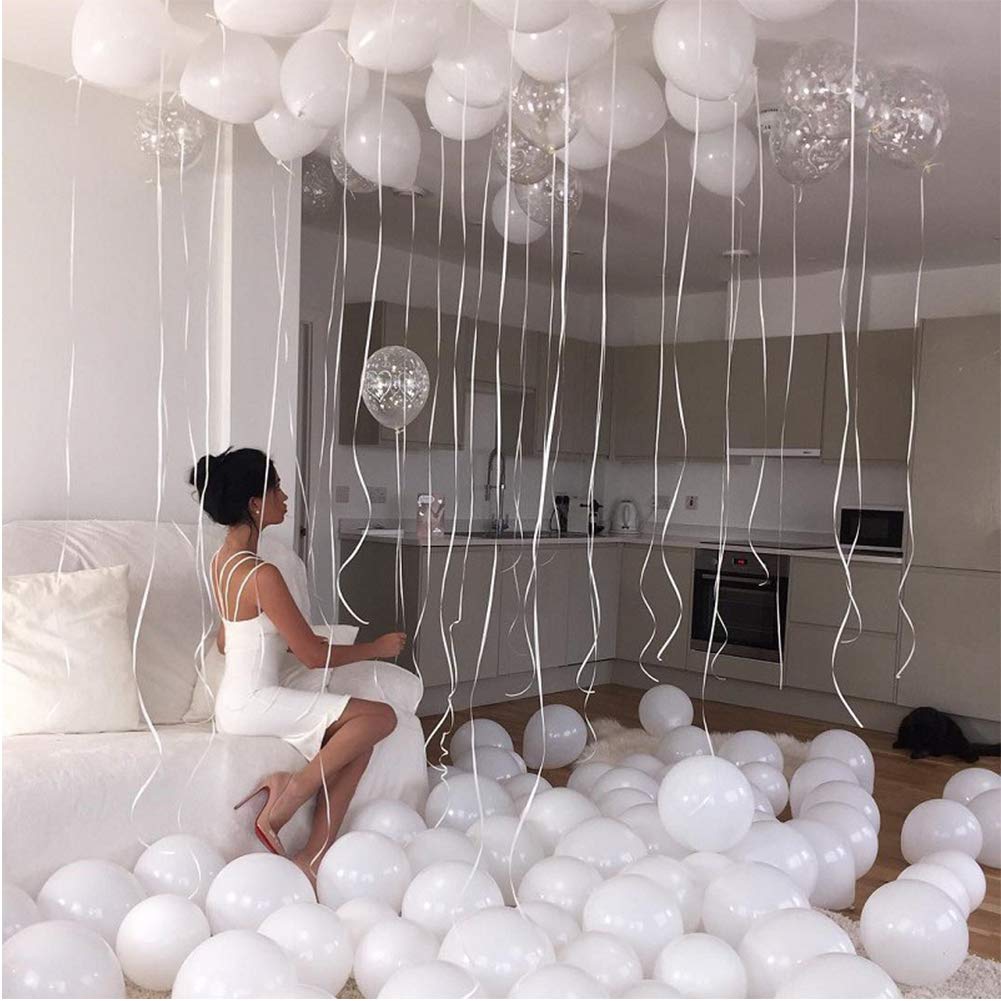DUILE White Balloon Garland Arch Kit White Balloons Wedding Decoration Balloon Arch Kit Bridal