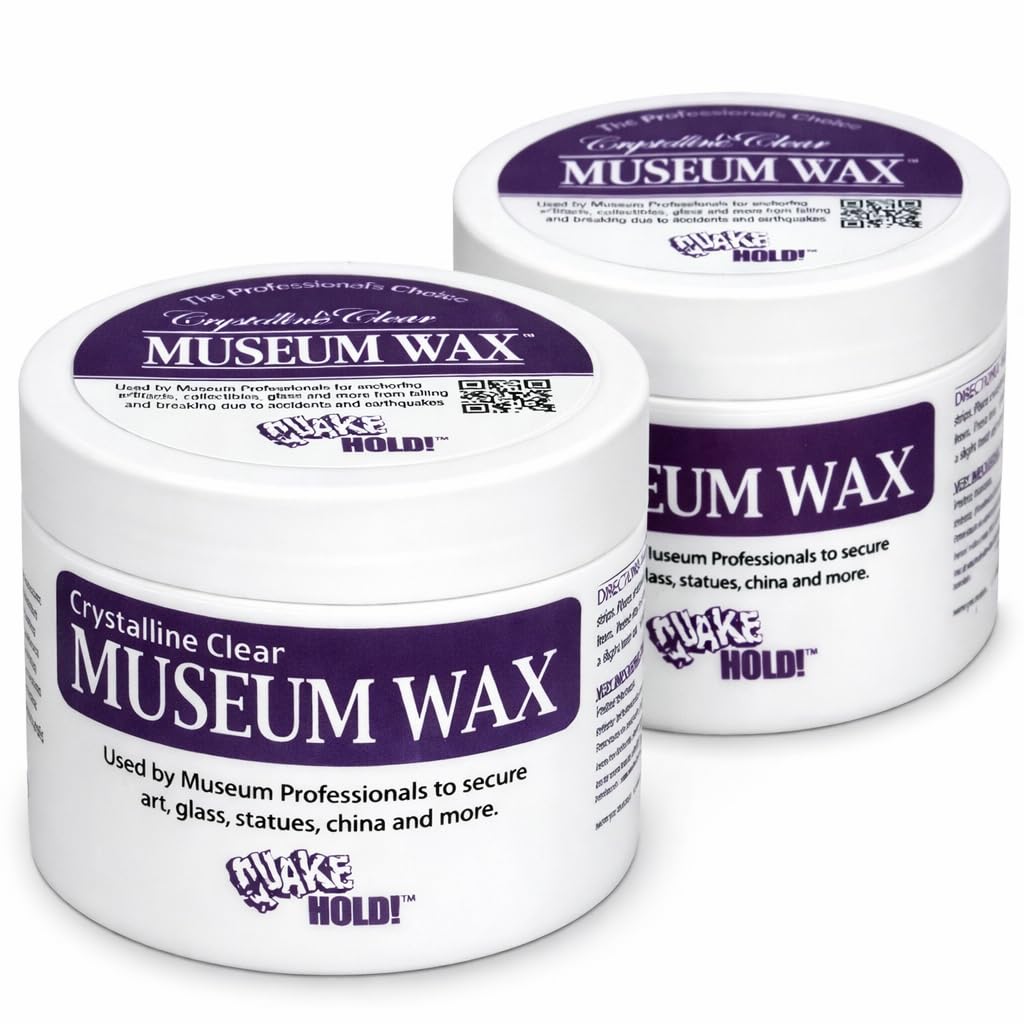 Photo 1 of QuakeHold! Museum Wax, Clear, 2 oz (2-Pack)