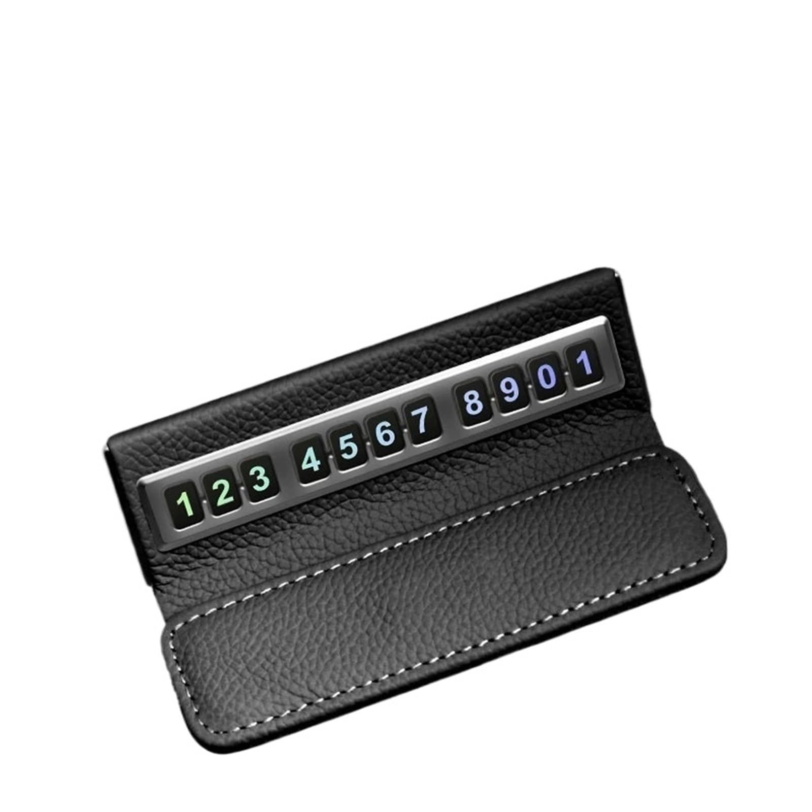 Car Temporary Parking Card Phone Number Plate Telephone Park Stop Automobile Numbers for Car(Black)