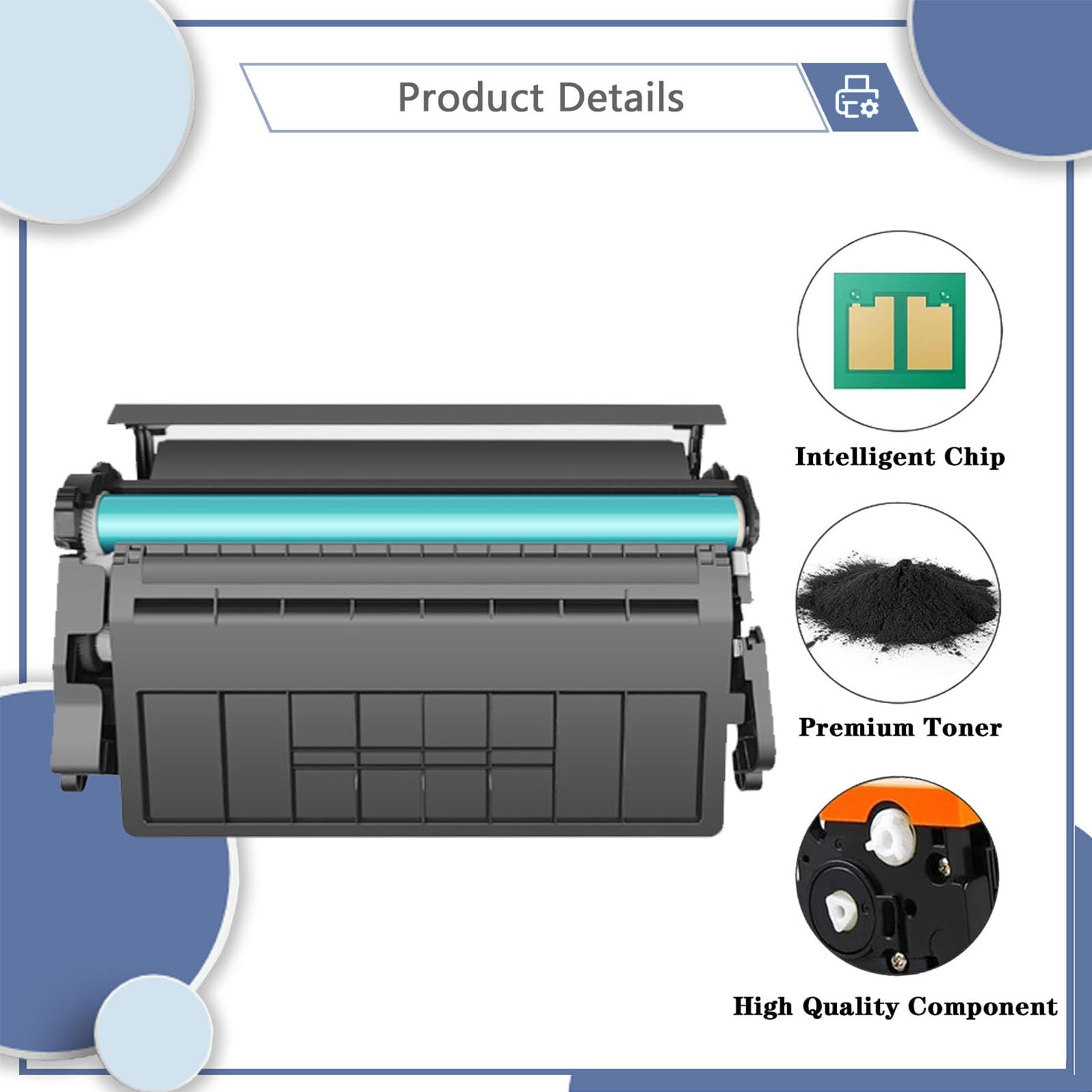 Cartouche de Toner Haute capacité Compatible W9024MC, Fonctionne pour HP MFP E40040dn et MFP E42540f 1 Pack