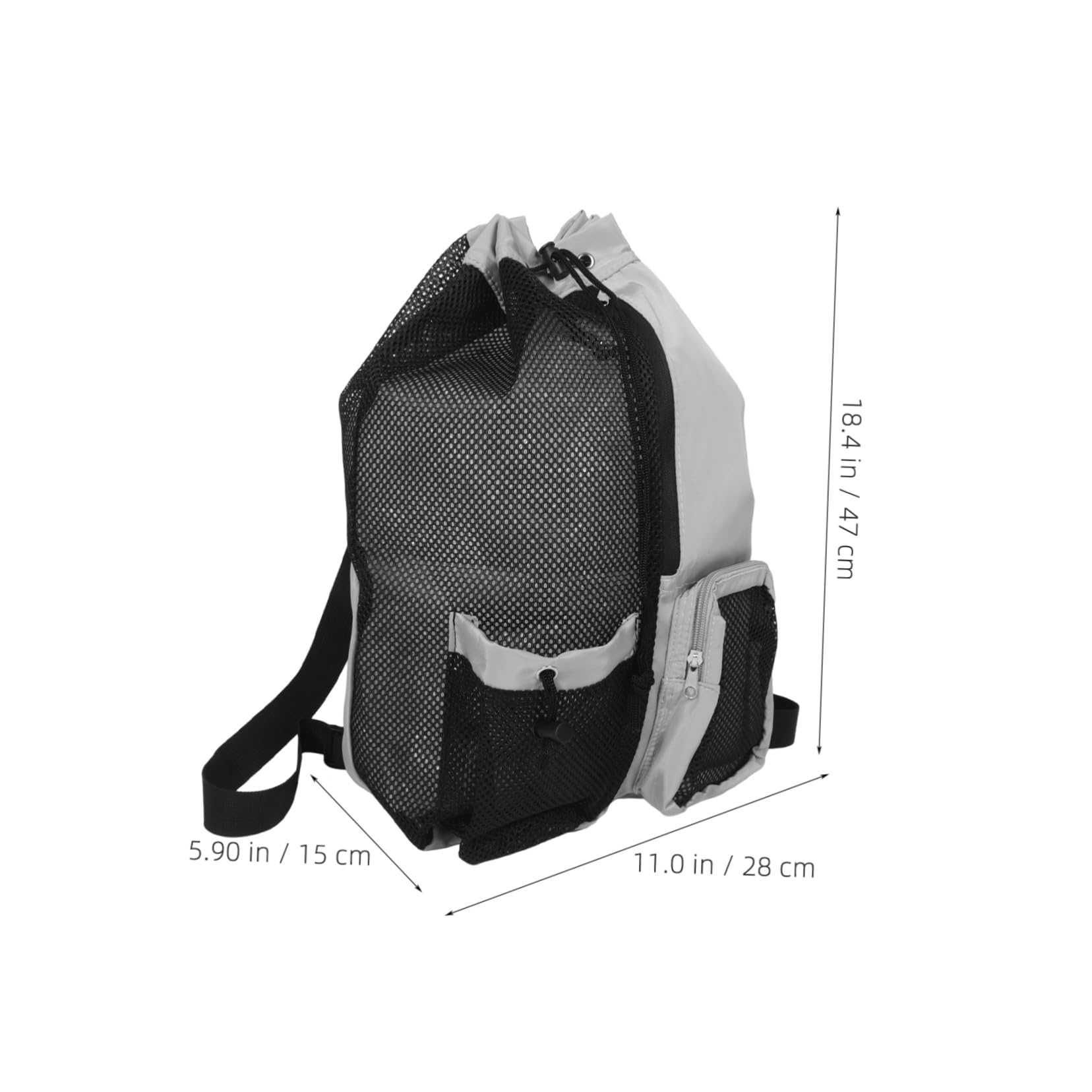 Holibanna Swimming Bags for Swimmers Mesh Backpack with Wet Separation Beach Bag for Women