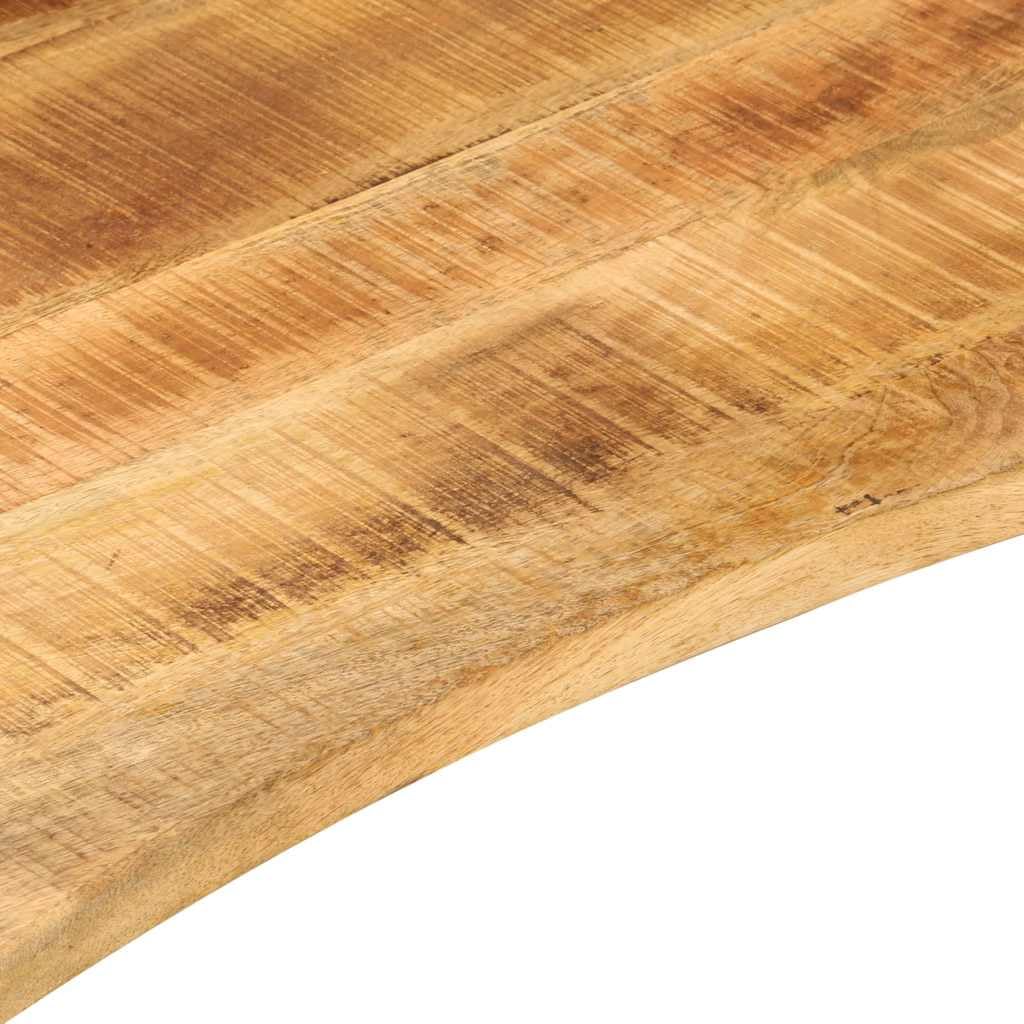 Tischplatte 160x50x2,5 cm Massiv Mangoholz Arbeitsplatte für Büro Schreibtisch Küchentisch Esstisch Modernes rustikales Design für Wohnzimmer Küche Home Office Balkon