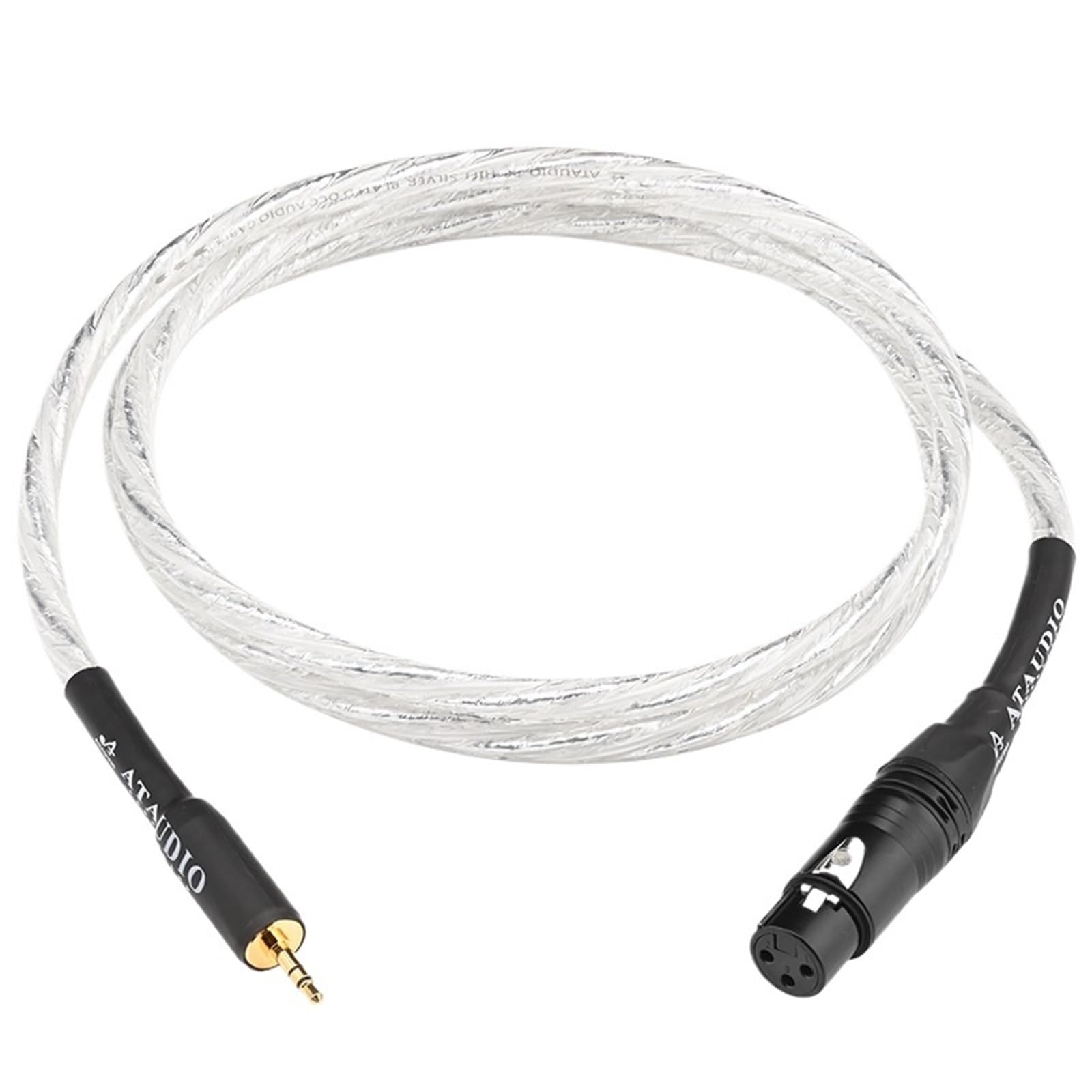 6N pozłacany kabel audio HiFi 3,5 mm do XLRR żeński kabel audio z pozłacaną wtyczką do wzmacniacza stereo 3,5 do XLRR męski (3 m)