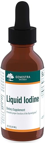 Genestra Brands Liquid Yodine Yodo derivado de algas Kelp 1 fl. oz.