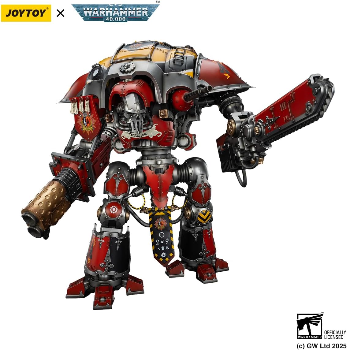 JOYTOY Warhammer 40k 1/18 Action Figure Imperial Knights House Raven Knight Errant 21in Mecha Joy Toy Collection Model