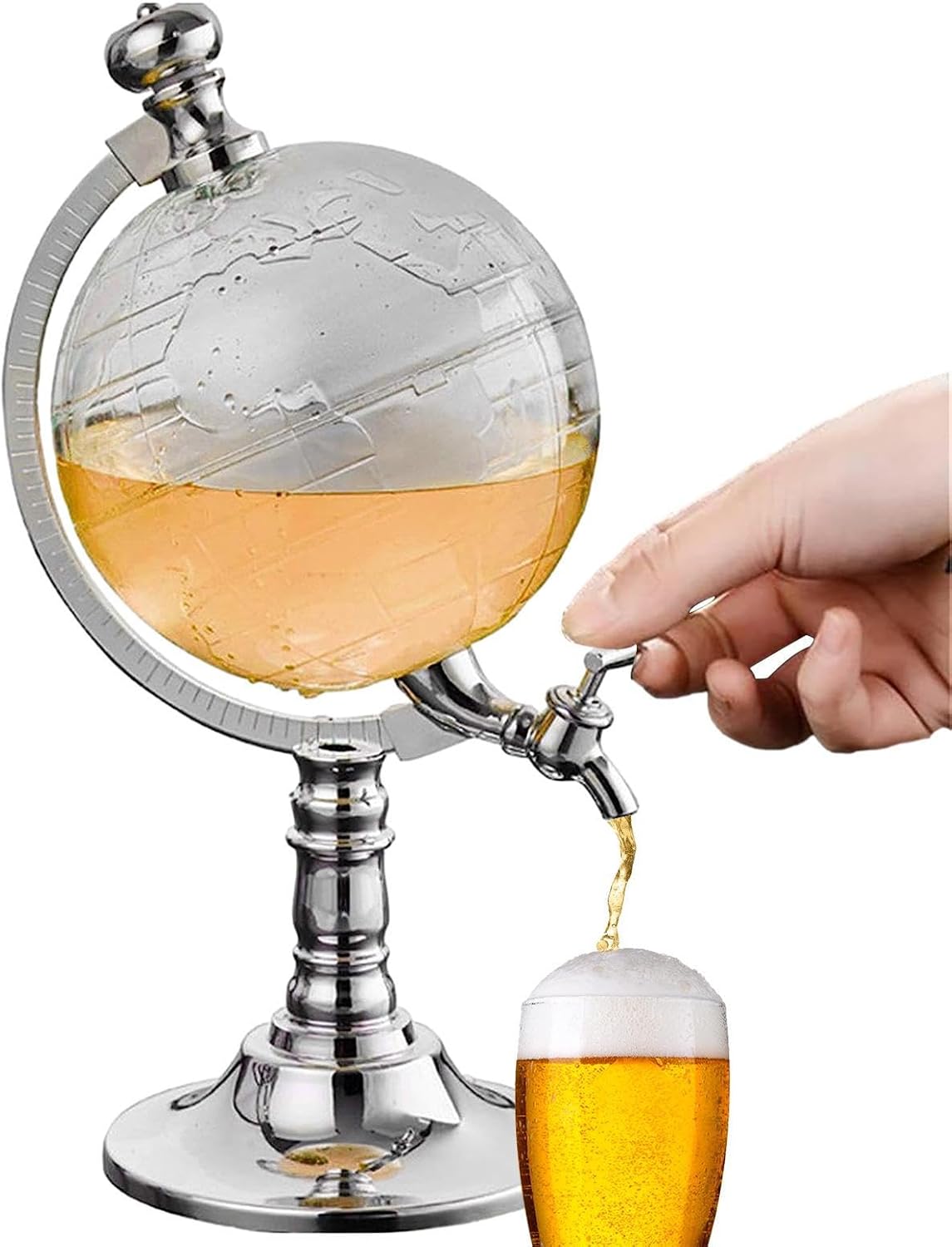 Whiskey Barrel Decanter,Wine Aerator Pourer 1.5L Decanter Dispenser