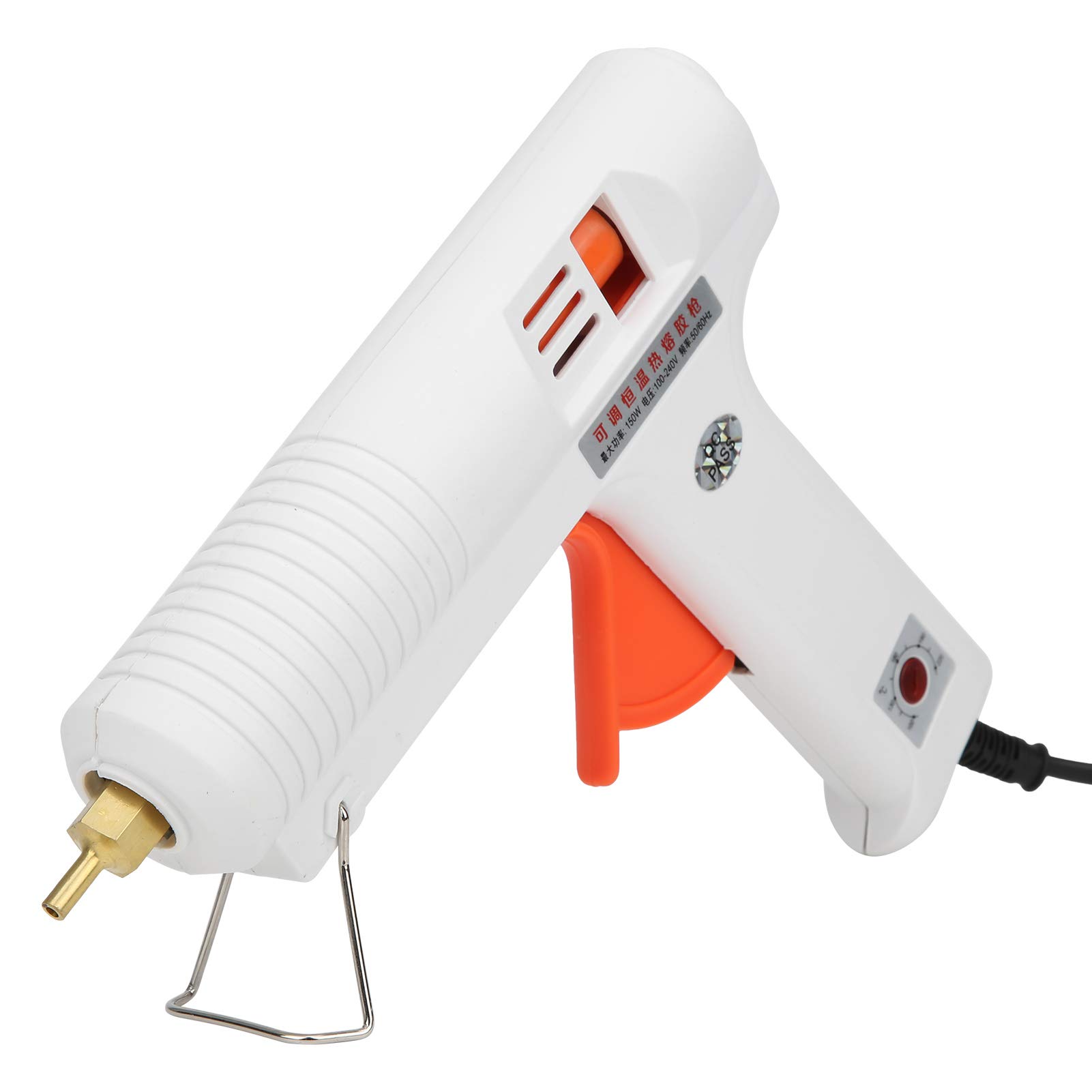 Pistolet kleju w gorącym stopie, regulowana stała temperatura, do naprawy domu, majsterkowiczów, rzemiosła, 150 W, biały odpowiednie do rzemiosła do majsterkowania, naprawy domu,