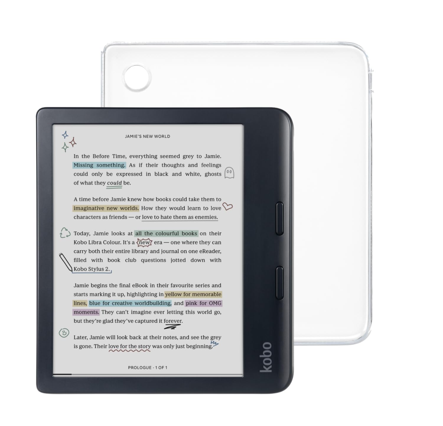 Amazon.co.jp: Kobo Libra カラーブラック電子書籍リーダー、ケース