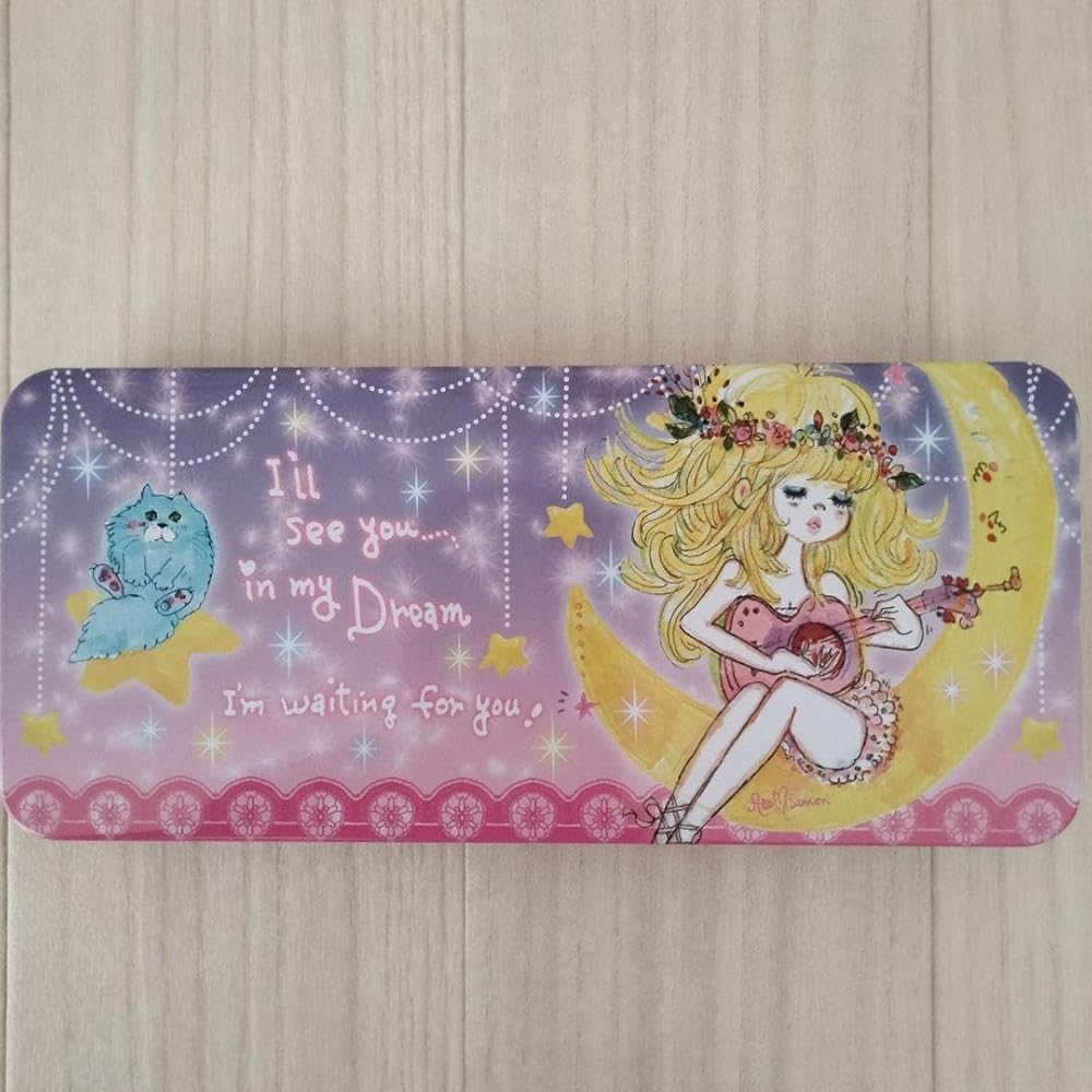 ときめきメモリアル　筆箱　缶ペンケース Amazon.co.jp: 水森亜土 缶ペンケース ルナ 大きめサイズ レトロ