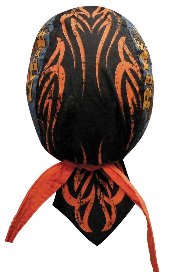 Danbanna Deluxe Eagle Feel The Wind Eagle Black Orange Head Wrap Cap Hat Sweatband