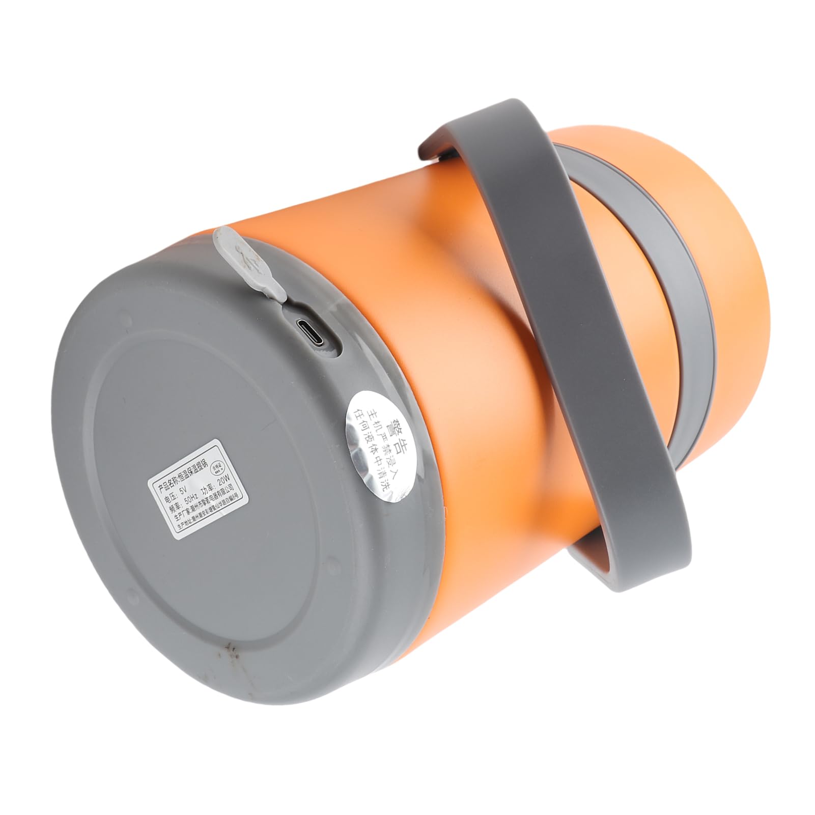 Qcwwy Fiambreras para Viajes, Oficina, Camping, Electrodomésticos de Cocina (ORANGE)
