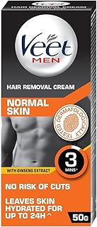 Veet Hair Removal Cream for Men, Normal Skin - 50g | No Risk of Cuts | Dermatologically Tested | Leaves Skin Hydrated For ... Price In India
