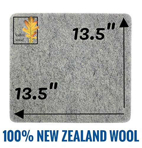 Vallenwood mat: 13.5" x 13.5" Wool Pressing Mats for Quilter´s, 100% New Zealand