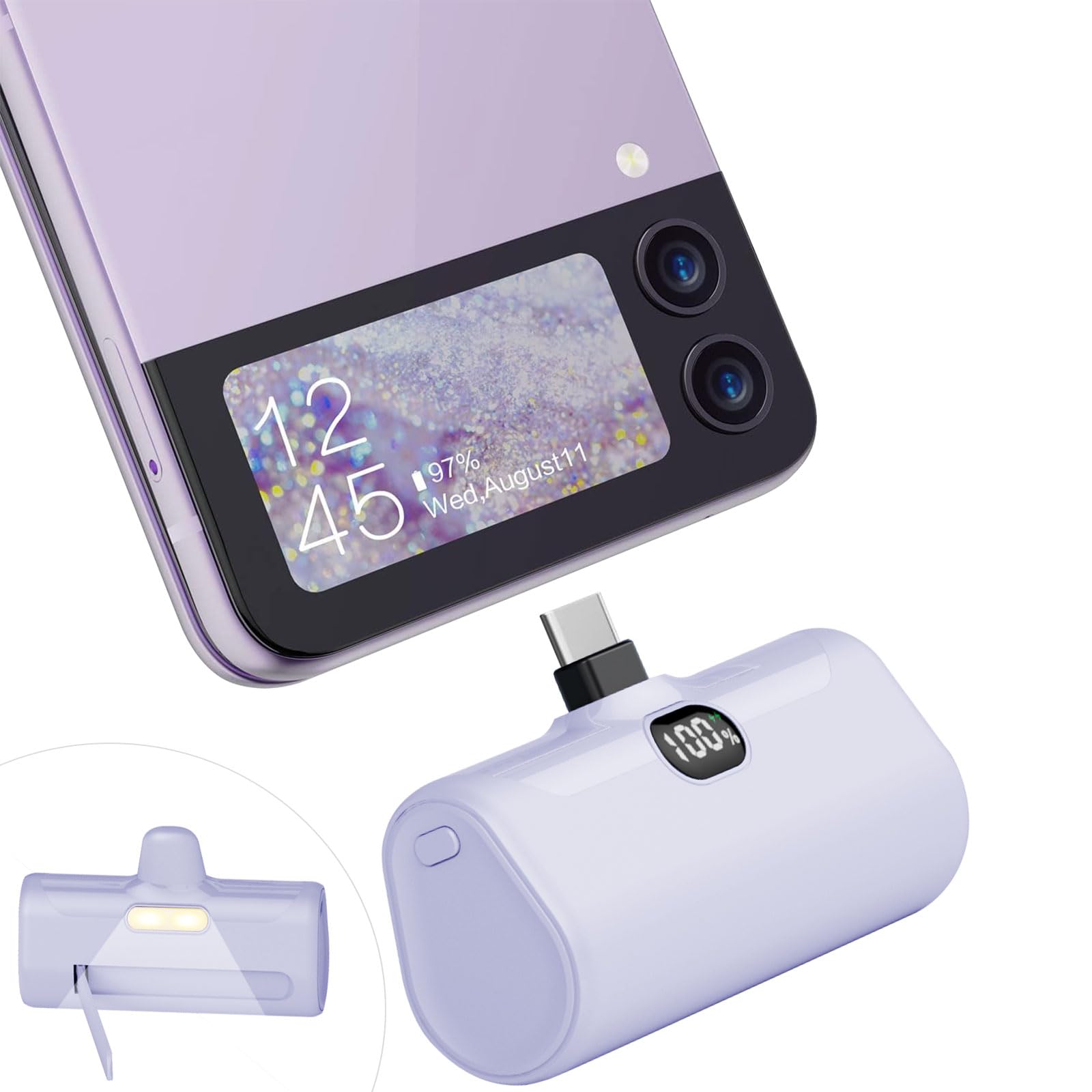 Amazon | LUCKYDUO モバイルバッテリー 軽量 小型 5000mAh Type