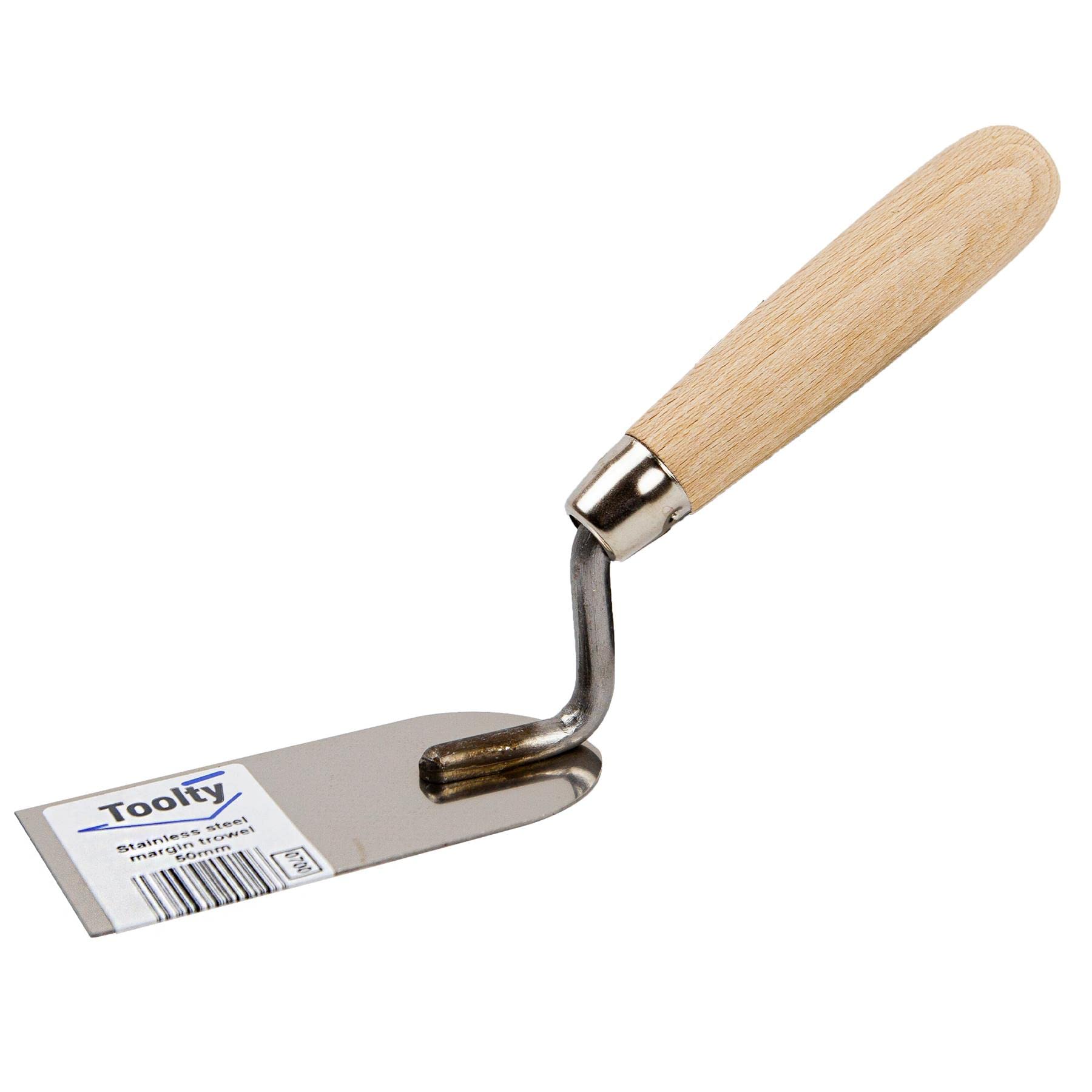 Toolty Stucco Wall Putty Finishing Trowel With Wooden Handle 50mm Stainless Steel For Brickwork And Plastering Rendering Diy from B&Q