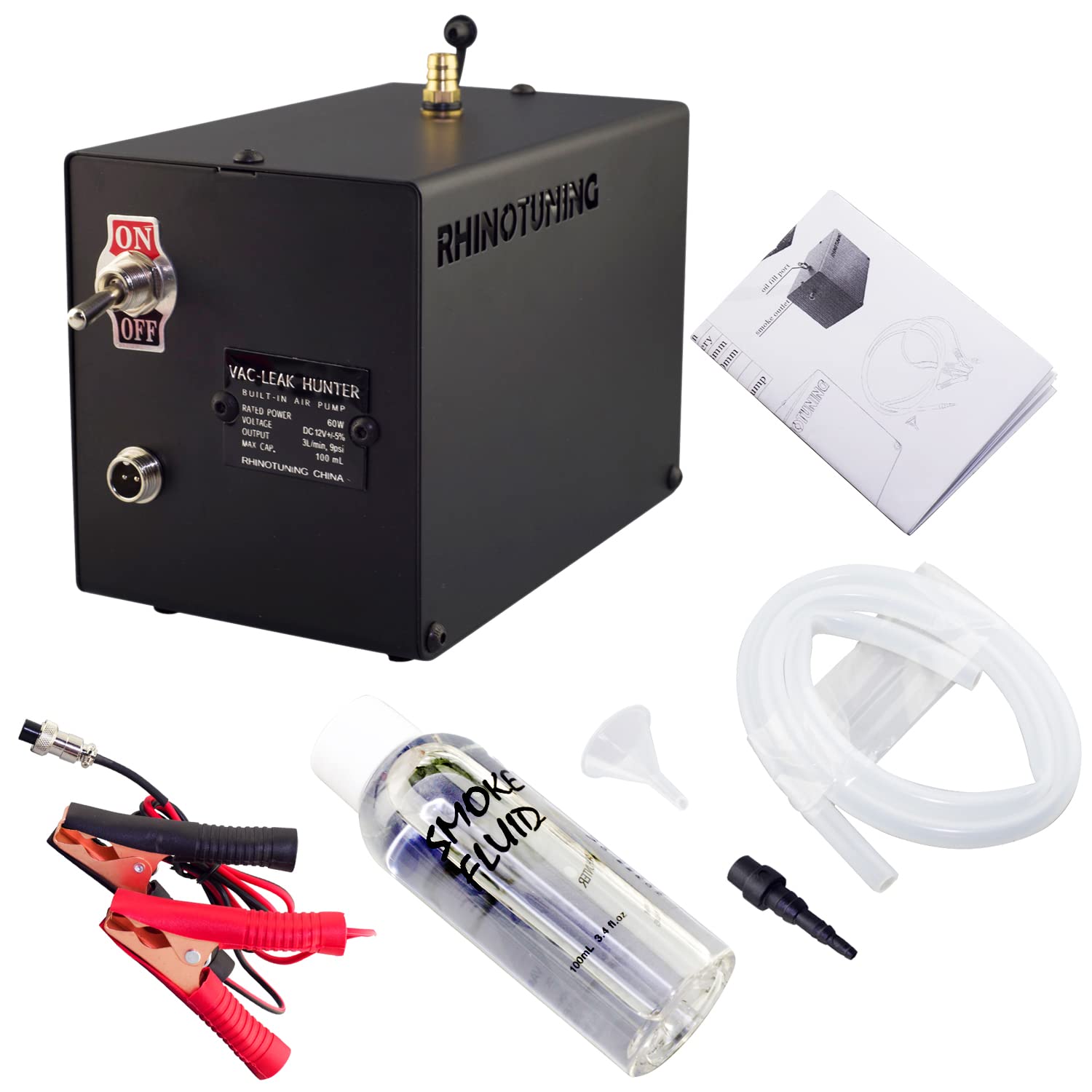RTRHINOTUNING Automotive Smoke Tester Leak Detector Diagnostic Tool Smoke Generator Vacuum Leak