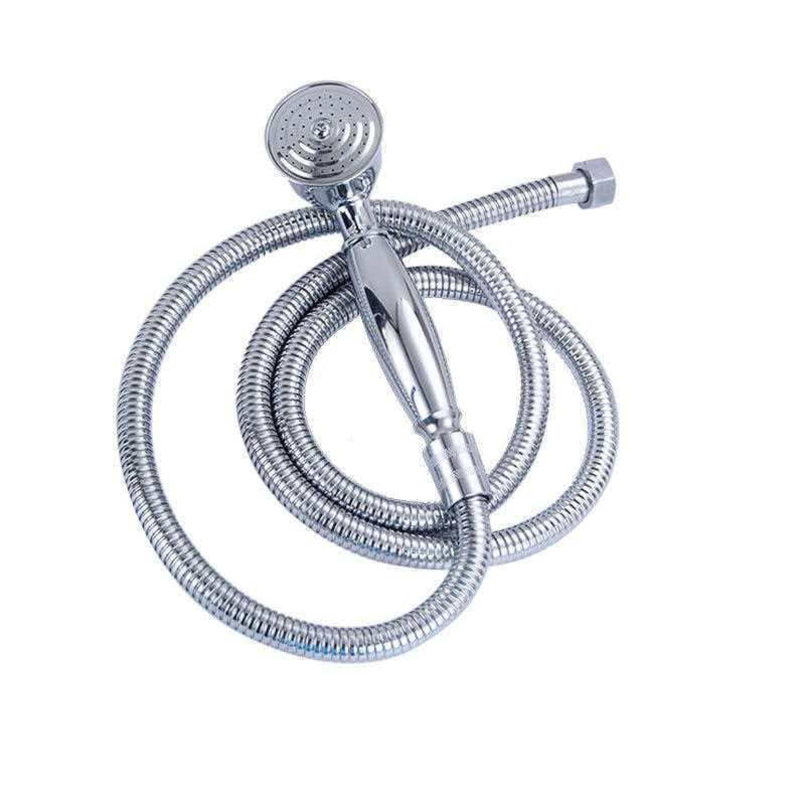 Fanjubei Electroplating Nozzle + Hose All-Copper Shower Pressurized Handheld Showerhead Electroplated Nozzle + Hose