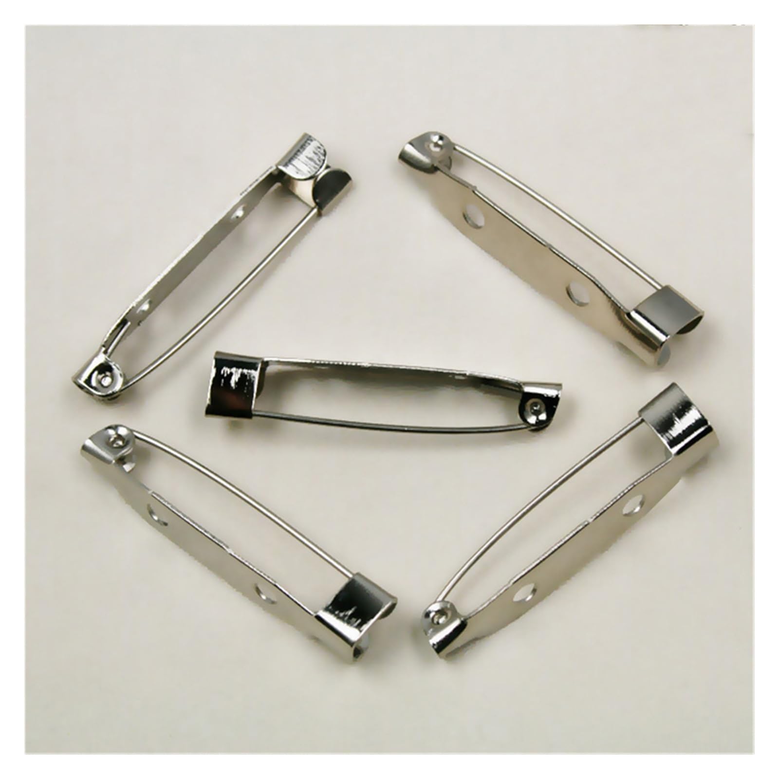 Zapięcia do broszek, Brooch Catch Bar Lock Clasps Hooks Accessories for DIY Jewelry Making Connector 15mm 30mm 38mm 15pcs 10pcs(15 MM 15pcs)