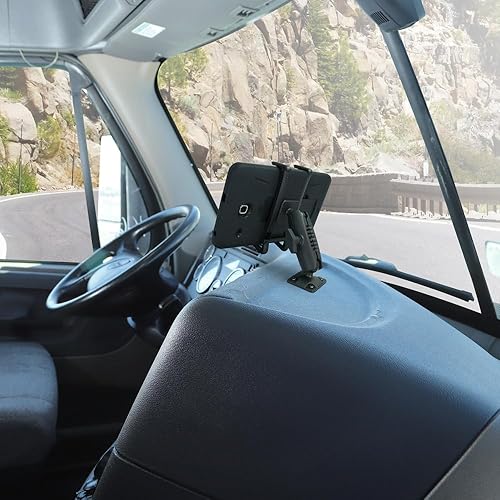 Miniatura 5 de ARKON Soporte de base de taladro resistente para Note 9 8 iPhone XS Max XS XR X 8 iPad mini Galaxy Tab Retail Negro RM6AMPS2T