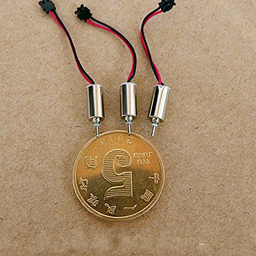 Generic 10pcs 0408 Coreless Motor 4.5V 75000RPM 4*8MM Ultra High Speed Micro DC Motor 4.5V For Phone Vibration Digital Home Appliances