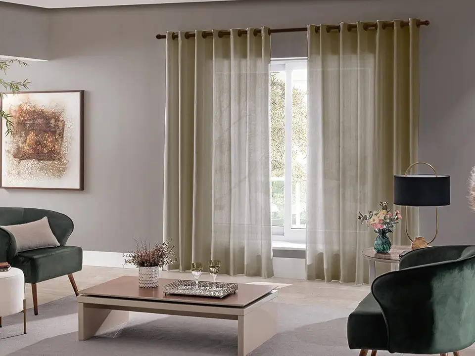 Cortina Sala Quarto Escritório Roma 300x220 Admirare Cor: Avelã