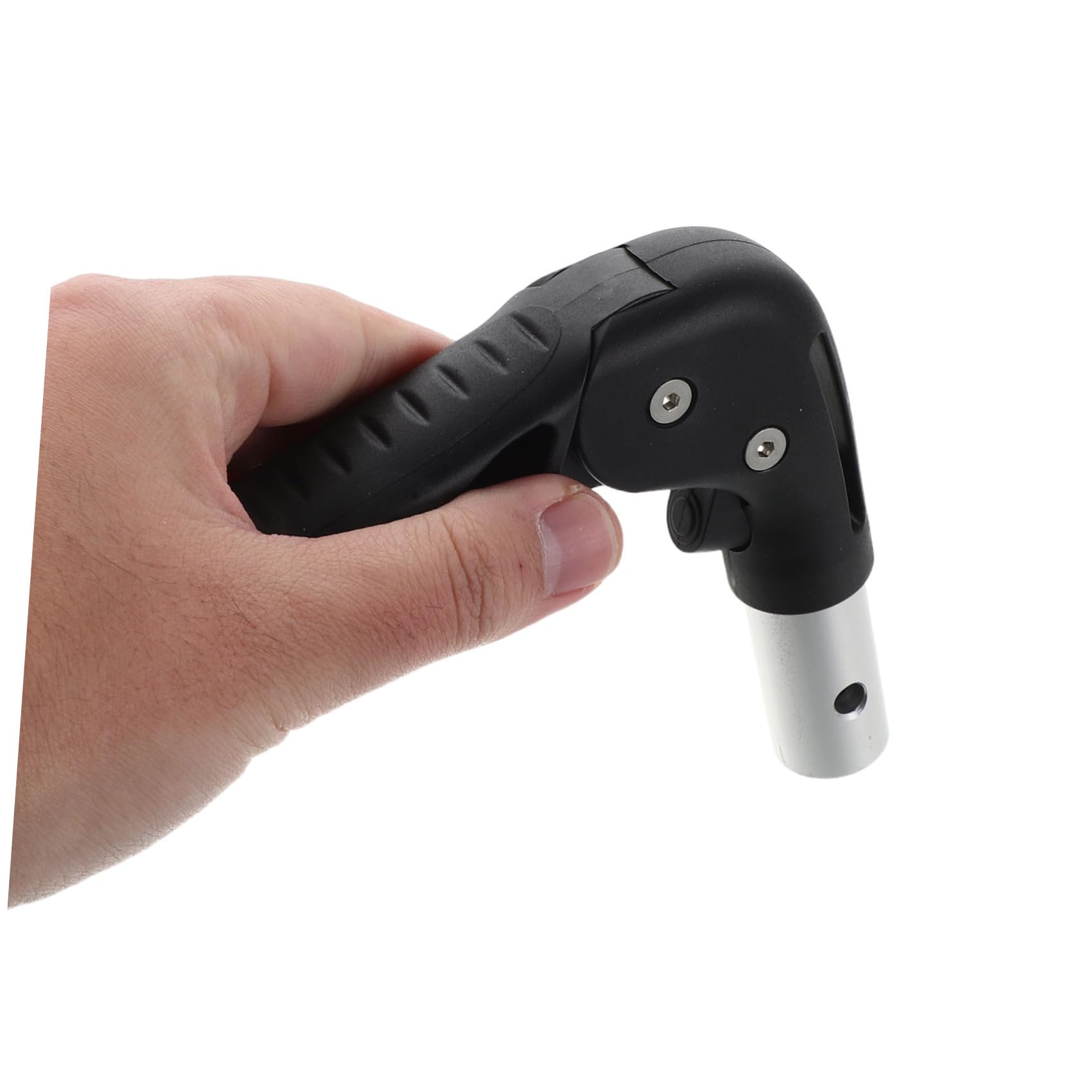 Uonlytech Maniglia per Sedia a Rotelle Pieghevole 22 Mm, Impugnatura Ergonomica Antiscivolo in Plastica e Metallo, Design Portatile per Viaggio e Ambienti Vari, 1 Paio