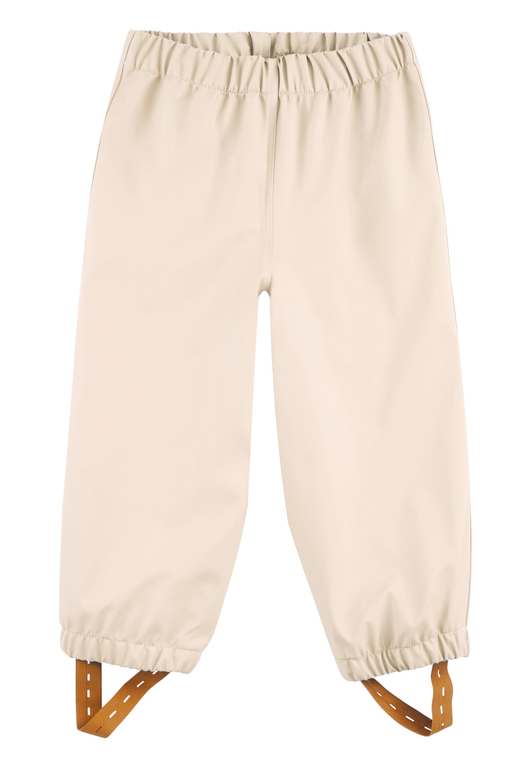 Sterntaler Regenhose ungefüttert Uni - Kinder Regenhose wasserdicht - Unisex Matsch- und Buddelhose ohne Latz mit verschweißten Nähten - robuste Regenbekleidung - beige, Größe 122