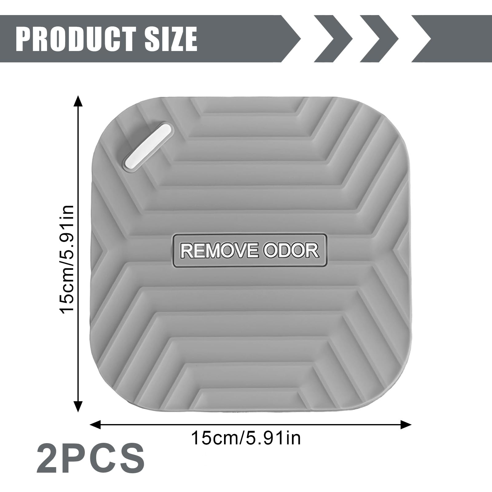 2 Piezas Tapa Desagüe de Silicona para Ducha 15 cm, Tapón Sólido Antiolores con Ventosas, Bloqueador de Cucarachas, Cubierta de Drenaje Flexible para Bañera, Lavabo y Cocina, Gris Universal