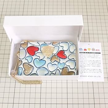 Amazon.co.jp: アタオ キーケース + ミニ財布 カームラブ ハート