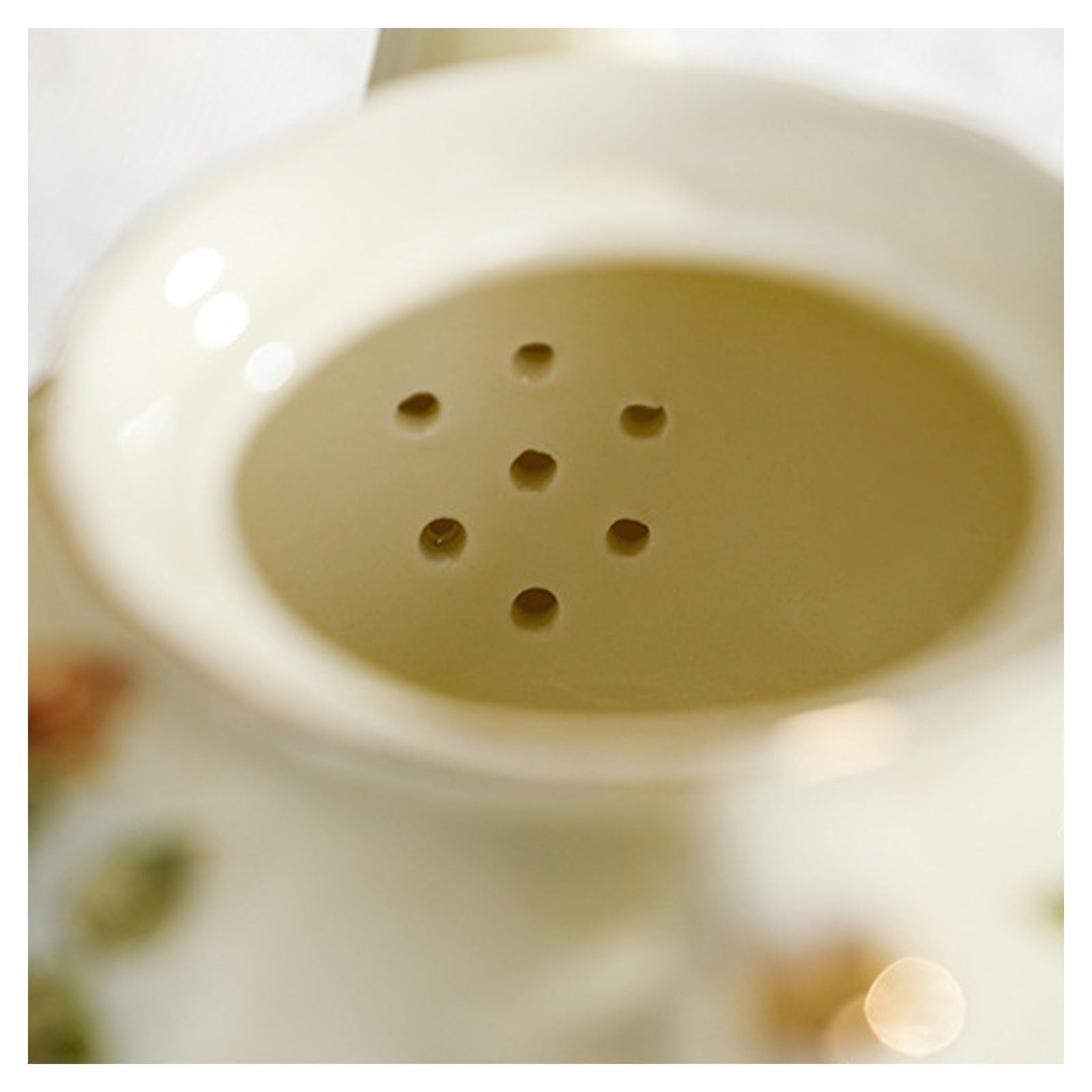 Europejski czajniczek z porcelany kostnej, zabytkowy czajniczek w kwiaty, zabytkowy ceramiczny dzbanek do kawy ze złotą ścianką, czajnik odporny na ciepło na popołudniową herbatę w kawiarni