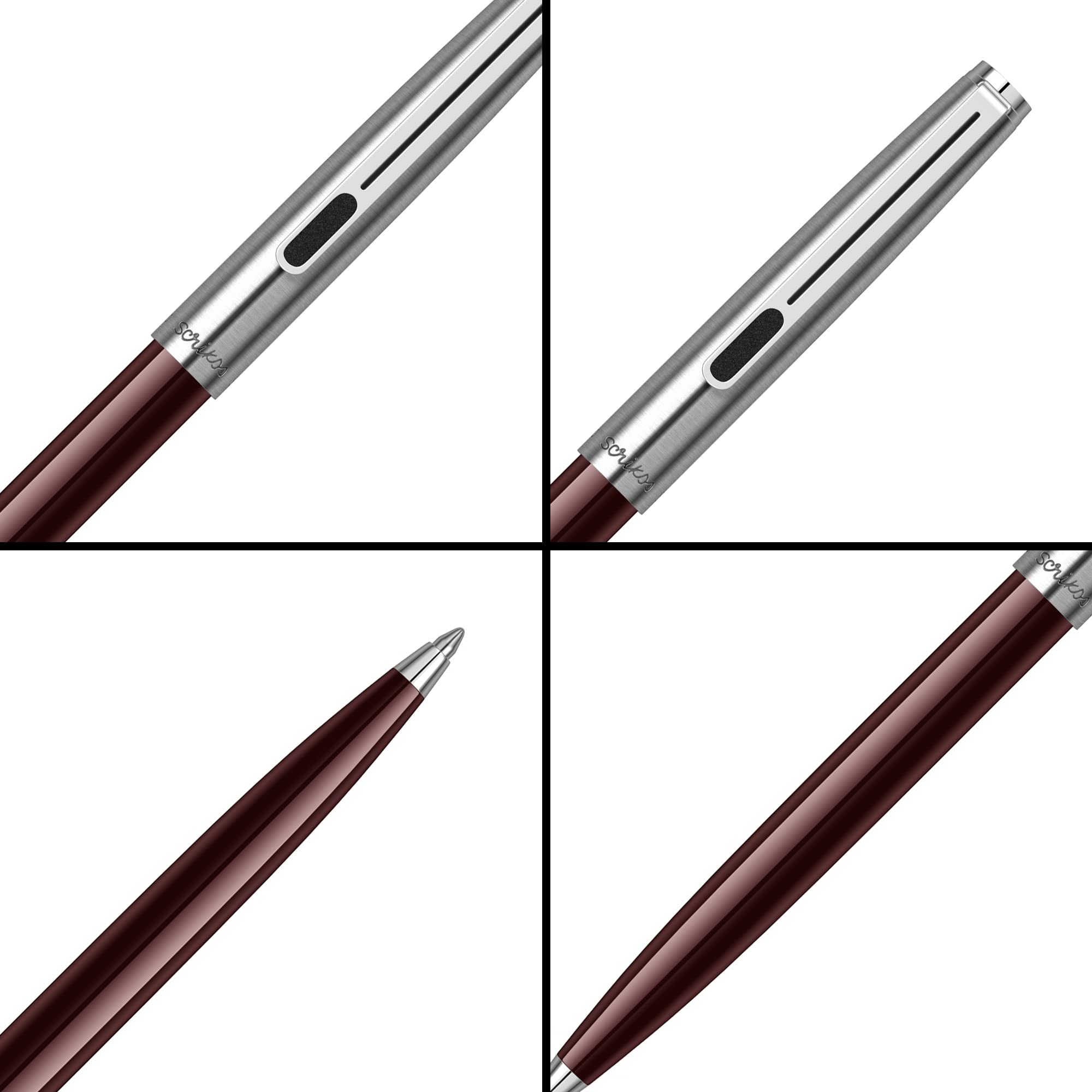 Scrikss Vintage 77 Tükenmez Kalem Bordo