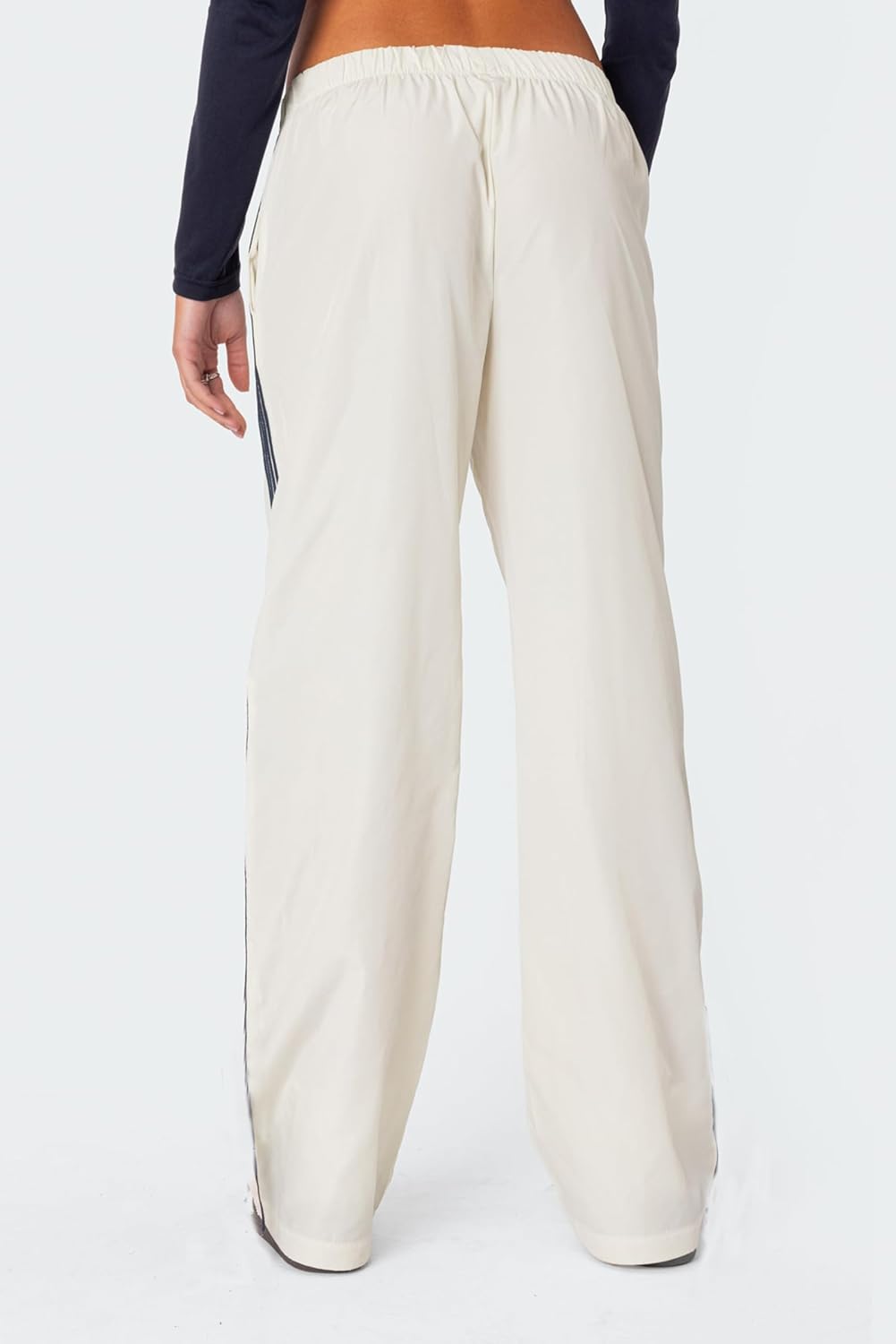 Striped Track Pants for Women Y2K Elastic Waist Wide Leg Sweatpants Teens Vintage Preppy Cute Parachute Pants Streetwear - Image 4