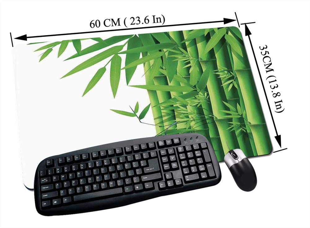 Large Gaming Mouse Mat Pad Bamboo Modern Illustration Of Fresh Bamboo Stems Leaves With Colors Exoti Non Slip Rubber Base Smooth Cloth Surface Anti Fray Stitched Edges For Pc Keyboard Desk60x35cm Buy Online In Bahamas At Bahamas Desertcart Com