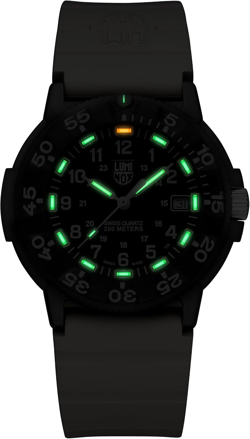 Luminox - Original Navy Seal Watch - Mens Dive Watch - Watches for Men - 43mm - Swiss Quartz - 200M Water Resistant - Hardened Mineral Crystal - CARBONOX Case - Always Visible - Swiss Made