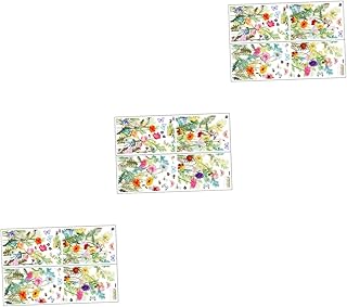 BESPORTBLE 3 Conjuntos De Adesivos De Parede Adesivos De Primavera Adesivos De Janela Decoração De Vidro Adesivos De Janela Adesivos De Decoração De Janela Adesivos Decalques Estáticos De