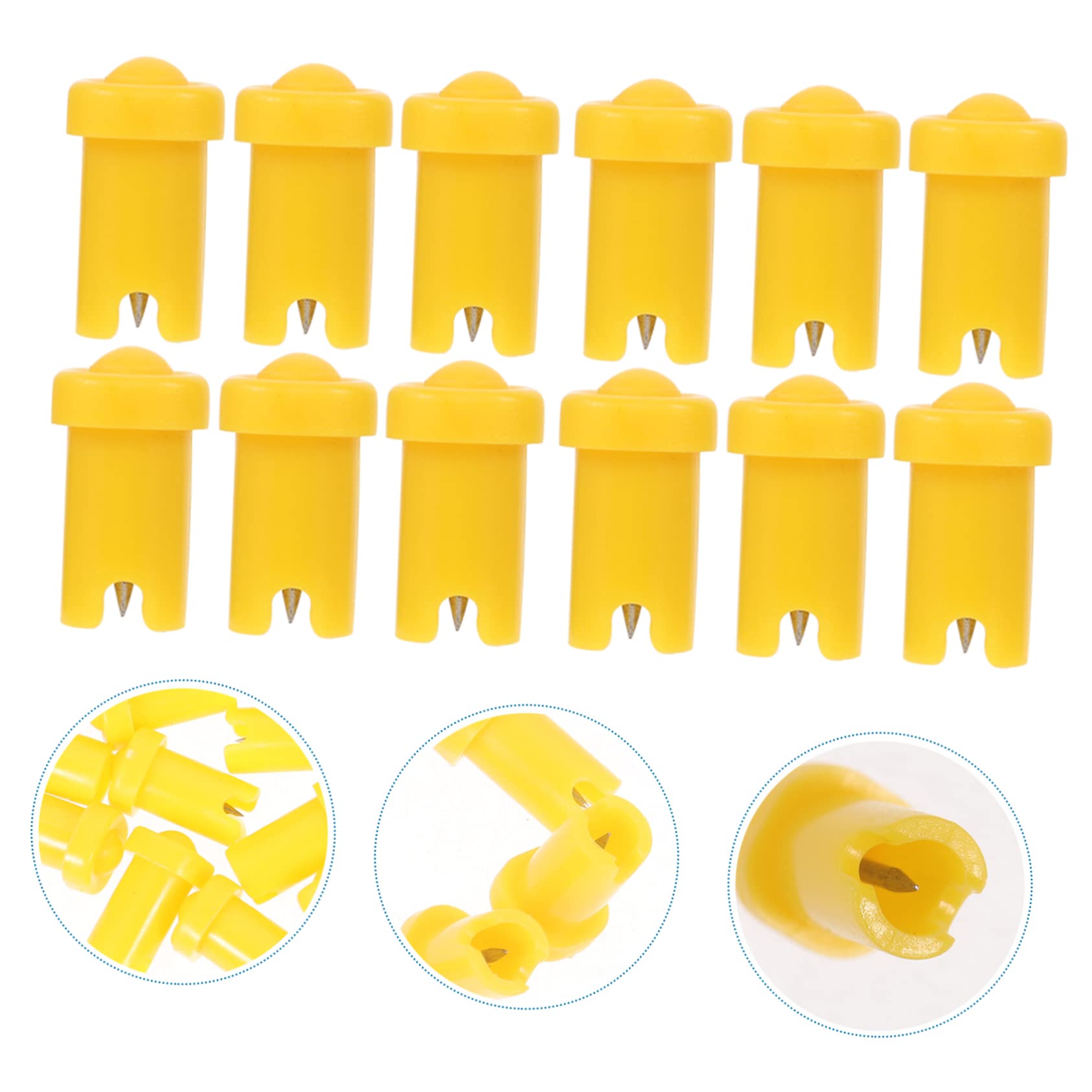 Gogogmee Lash Glue Container Tip Glue Bottle Blocking Needle Fine Tip Replacement 100pcs Set
