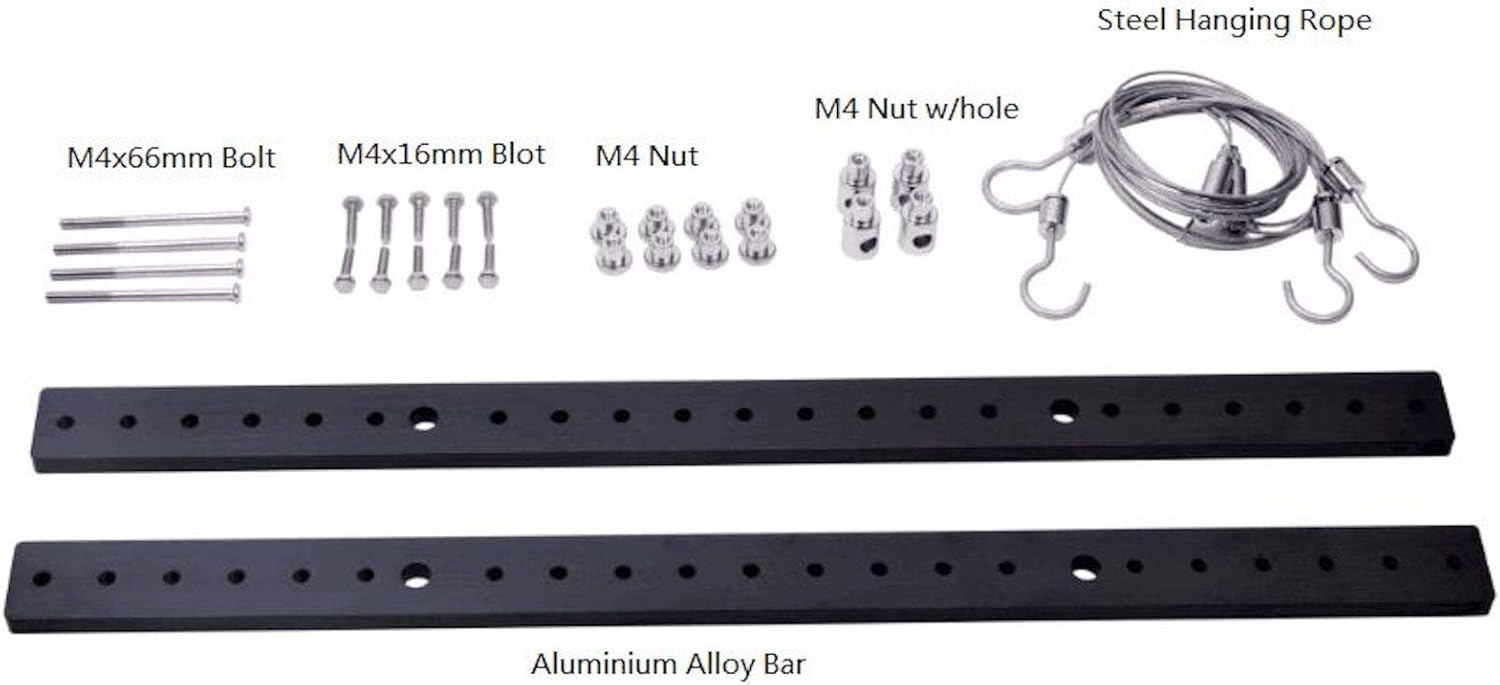 Orphek Universal Fixing Bracket Kit for Aquarium Illumination Easy Install and Cleaning, Anti-Rust, Heavily-Built, Multi-Functional Light Hanging Kit/L 18.11” x W 1.18” x H 0.31”