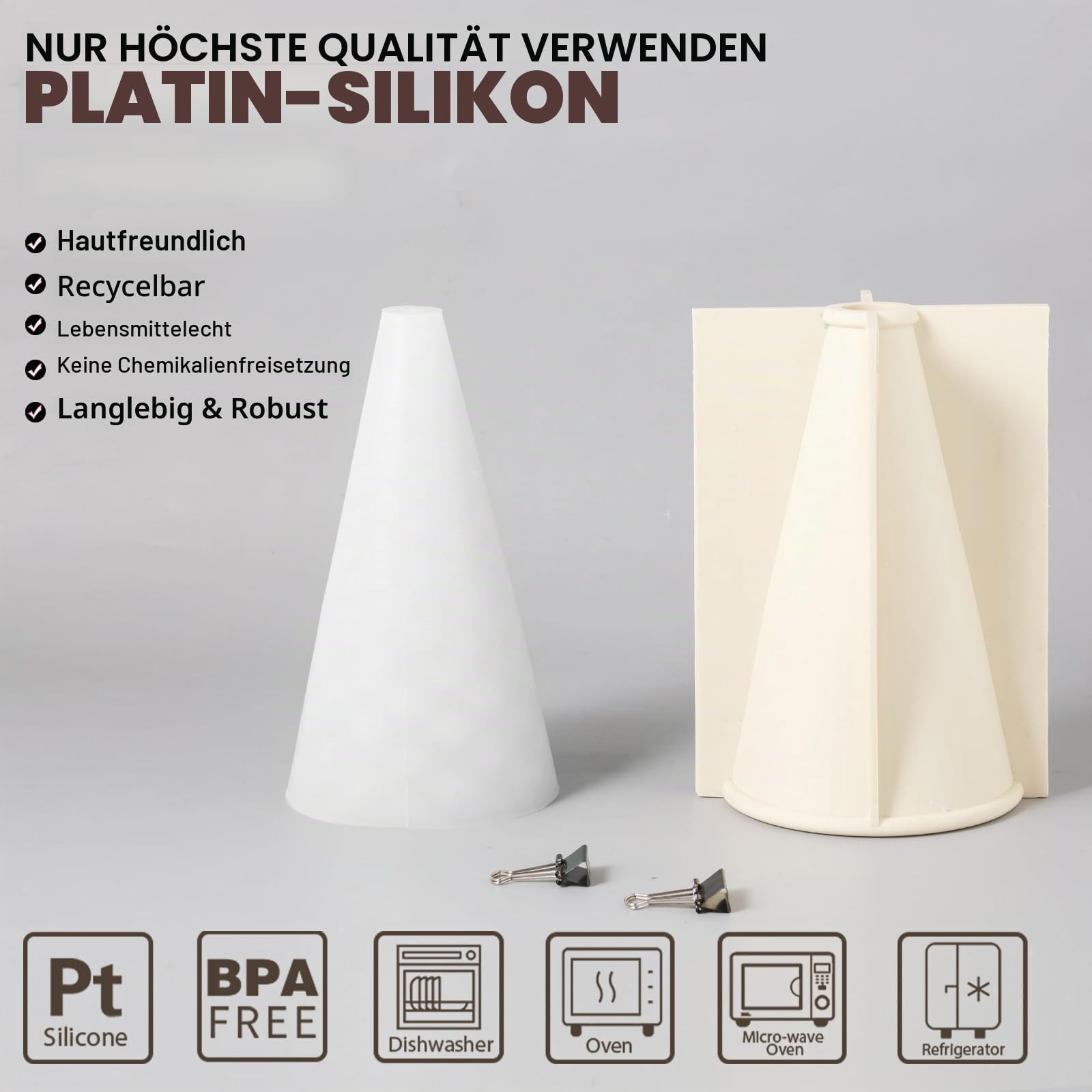 BOOWAN NICOLE Kerzenform Silikon Kerzenform Weihnachtsbaum und Dekoration (LZ0649-3)
