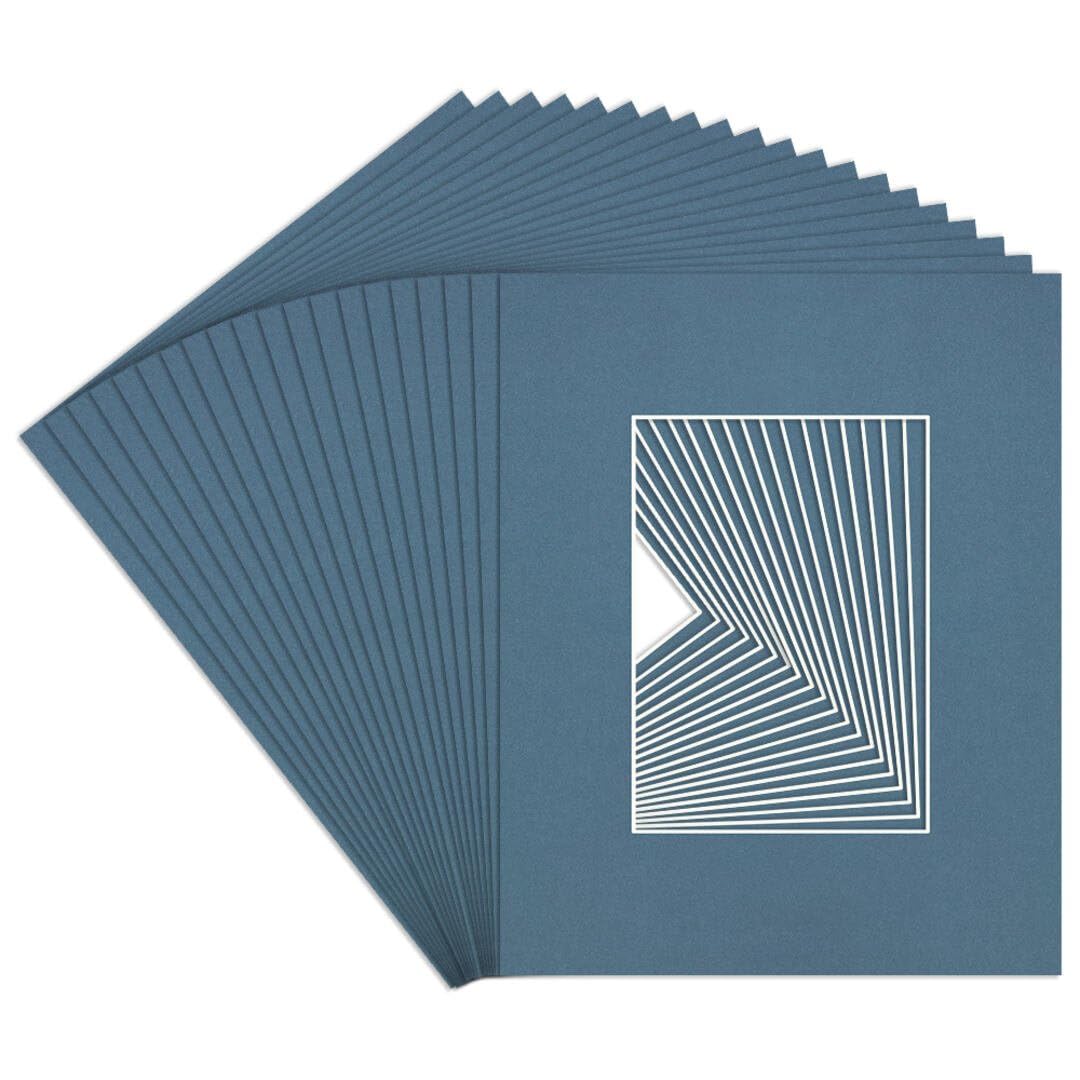 Procut Global 20x16" Pompadour Picture Mounts to Fit A4 Aperture - Precision Cut Cardboard Photo Mount - Ideal for Frames, Prints, Artwork & Certificates - Sizes & Colours Available - 20 Pack