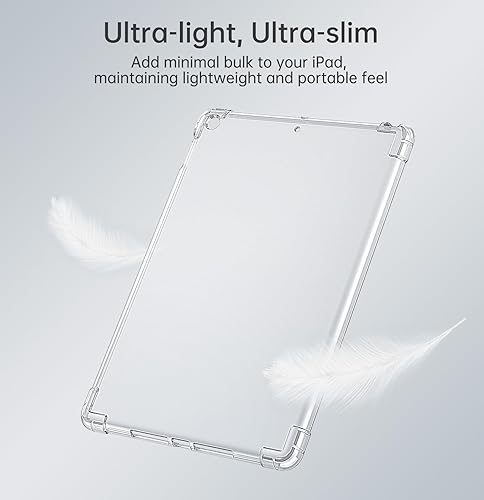Miniatura 4 de MoKo Funda para iPad de 987 generación 202120202019 (10.2 pulgadas), ligera, delgada, antiarañazos, transparente, transparente, para iPad de 10.2