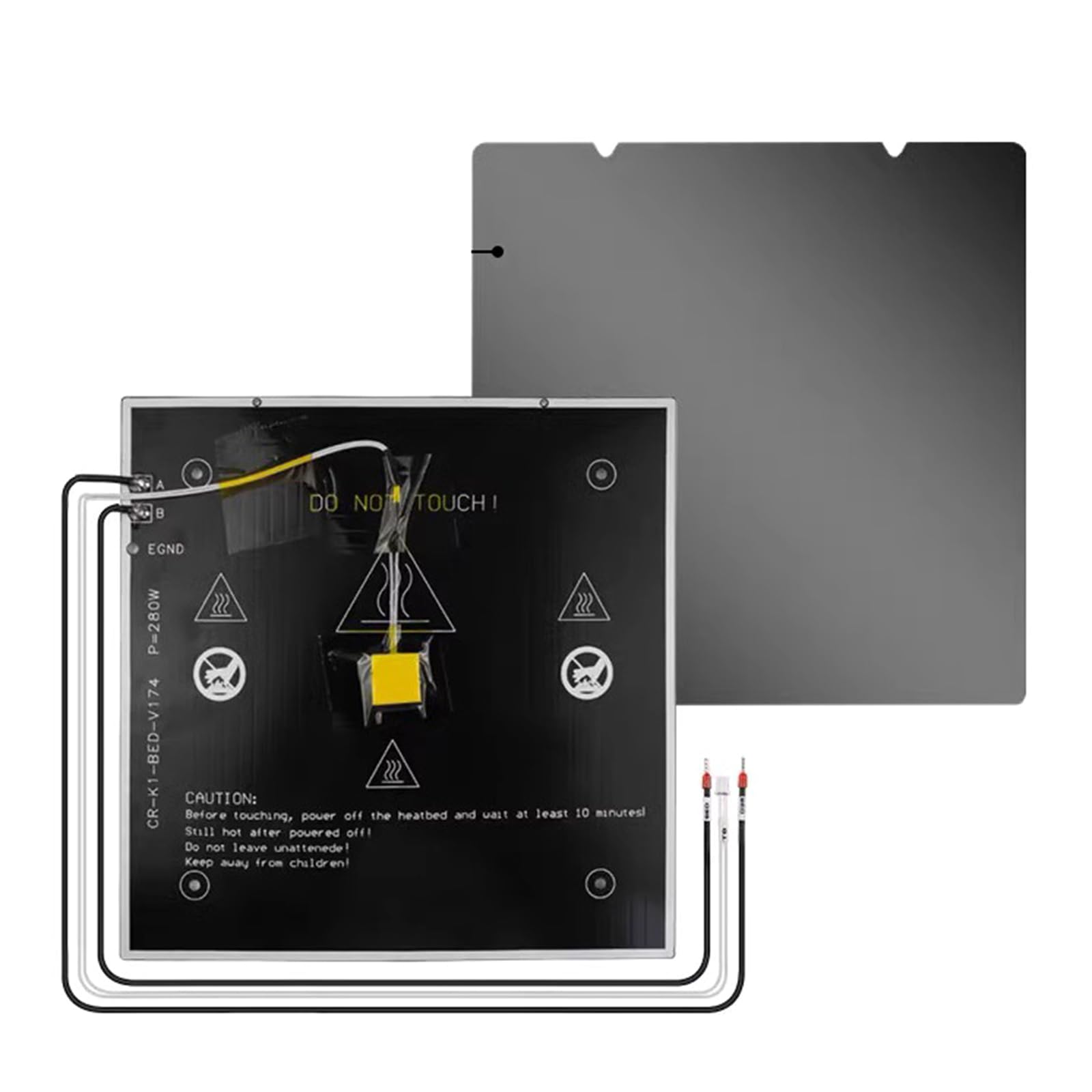 Plataforma de cama térmica de aluminio de 235 x 235 mm, placa magnética de aluminio para actualizaciones y mantenimiento de impresoras 3D