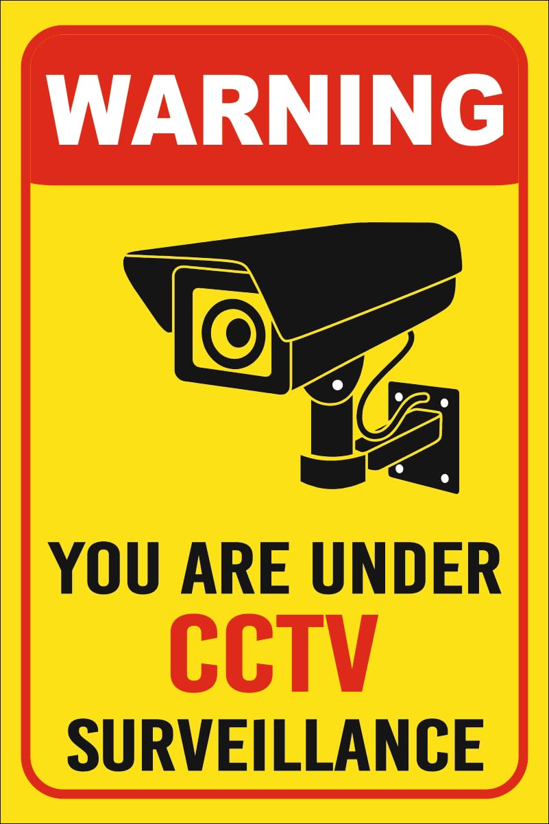 Safety & Warning Sign Board You are under CCTV Surveillance 5mm Foam board with backside double side tape New-image-19