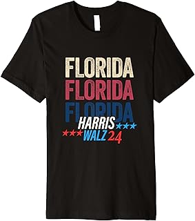 Florida for Kamala Harris Tim Walz 2024 Retro Premium T-Shirt