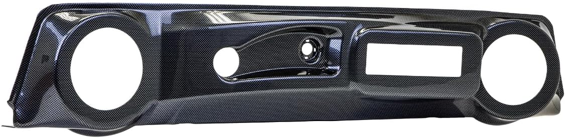 Performance Plus Carts Club Car DS Golf Cart Carbon Fiber Dash Cover Assembly | Includes Cutouts for Radio and Speakers | Compatible with 1982-Up Models