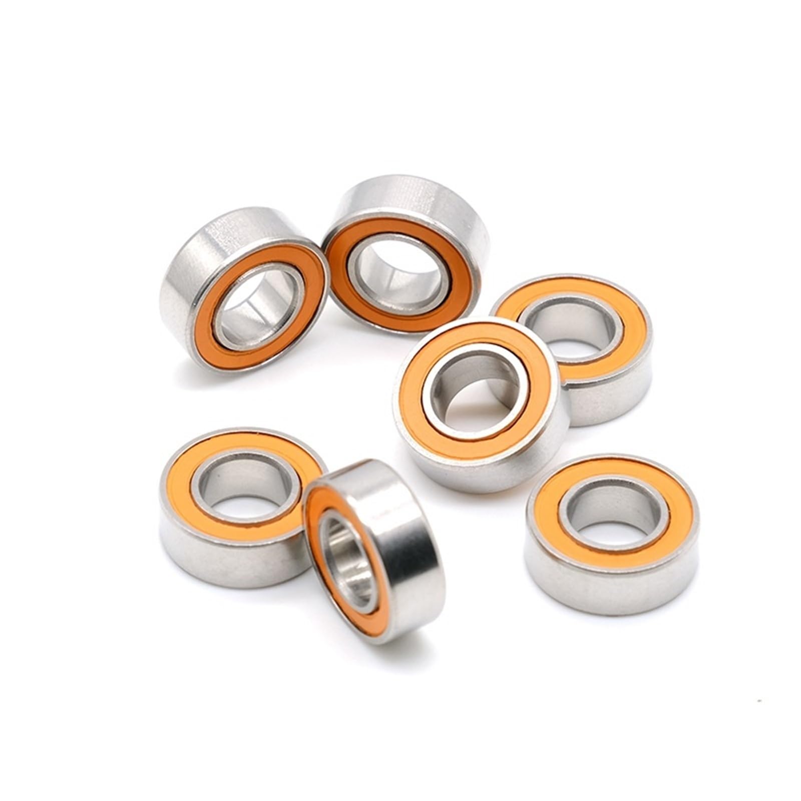 Rodamiento de bolas de cerámica híbrido de acero inoxidable 689 S689RS (9 x 17 x 5 mm, 2 unidades)