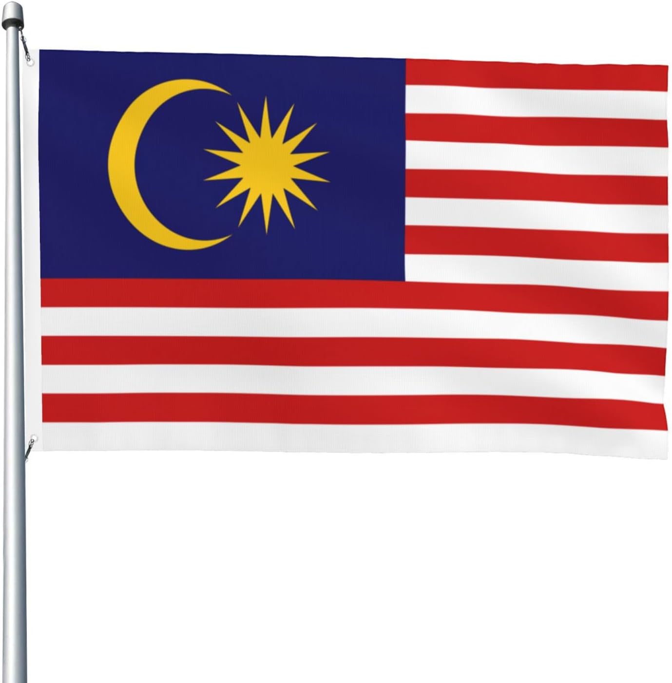 QIZYOQA Flag of Malaysia Flag 4x6 Ft Double Sided Flags