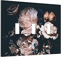 Vista 86 de Cubierta de Placa de Pared de 2 Pandillas de Mármol Abstracto, Placa Frontal de Interruptor de Luz Eléctrico Decorativa en Azul Marino y Oro