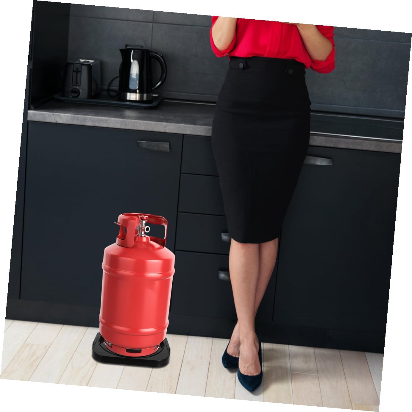 Propane Tank Holder Tray Gas Cylinder Base for Stable Support Easy Installation and Friction Reduction Propane Tank Stand for Safety and Longevity