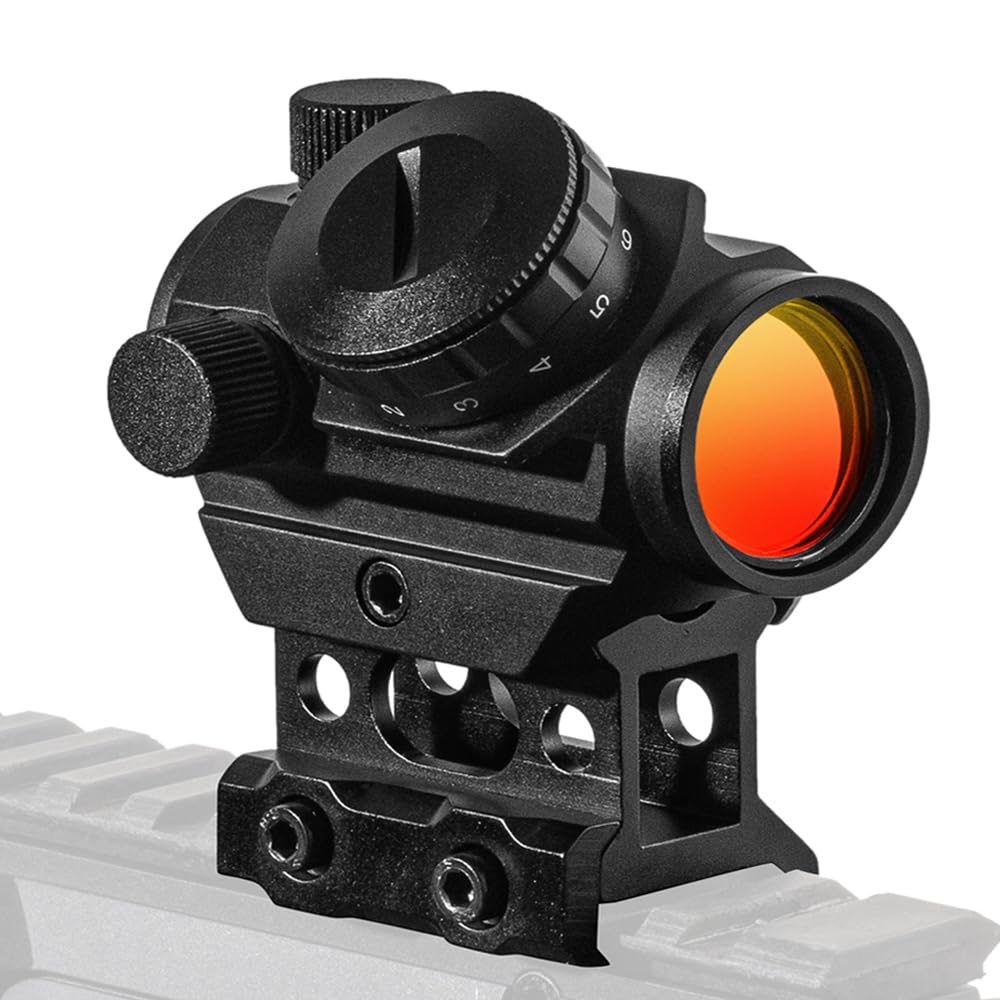 DIANA 1x22 Scope Mini Red Dot Gun Sight Rifle Scope with 1 inch Riser 20mm Mount