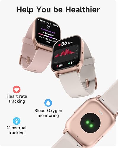 Miniatura 3 de TOOBUR Reloj inteligente para hombres y mujeres, responderhacer llamadas, Alexa integrado, rastreador de fitness, ritmo cardíaco, monitor de sueño,